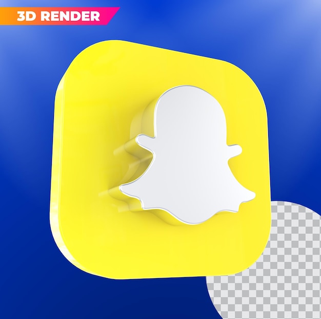 3dSnapchat-Logo-Rendering