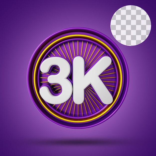 3k numeric with stage 3d Rendering