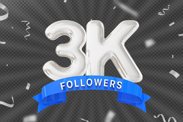 3k número de seguidores