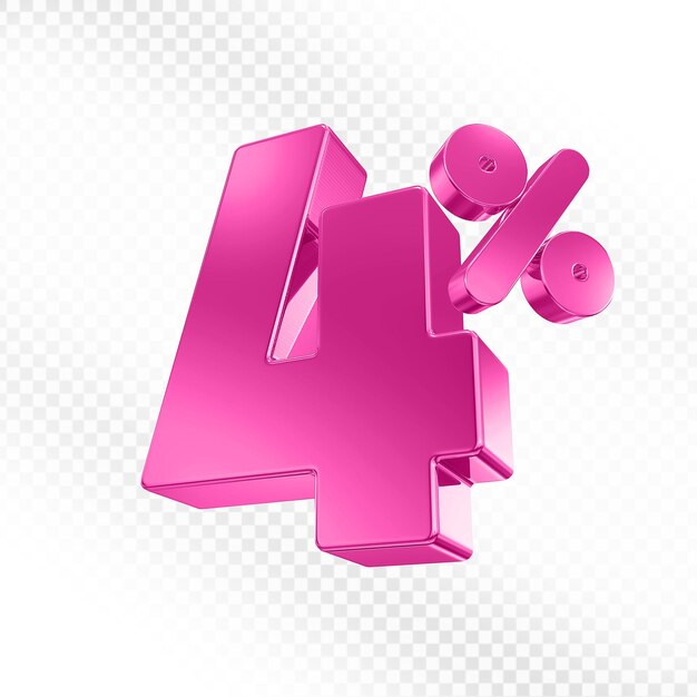 4 por ciento de descuento en Pink 3D