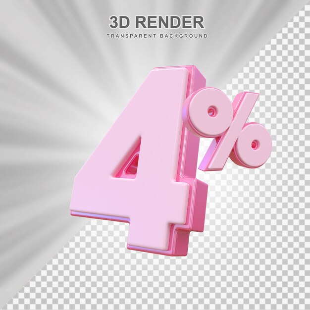 4 por ciento de descuento en la venta de 3D