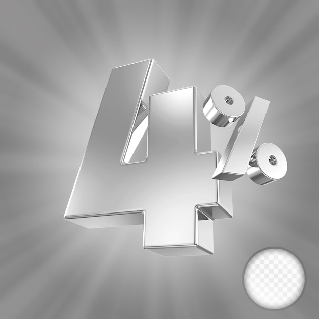 4 por ciento de descuento en la venta de plata 3D