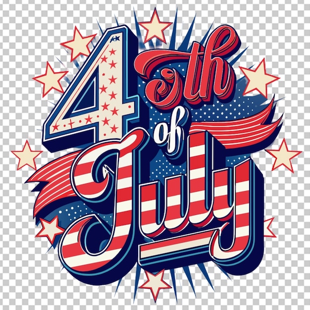 PSD 4 de julho, dia da independência dos estados unidos t-shirt design