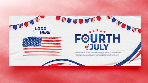 4. Juli Banner