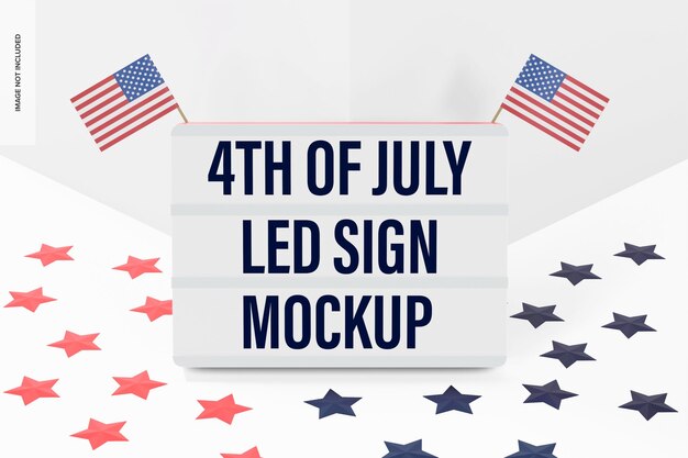 4. Juli LED-Schildermodell, Vorderansicht