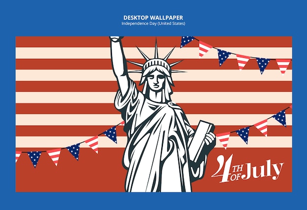 4. Juli-Vorlagendesign