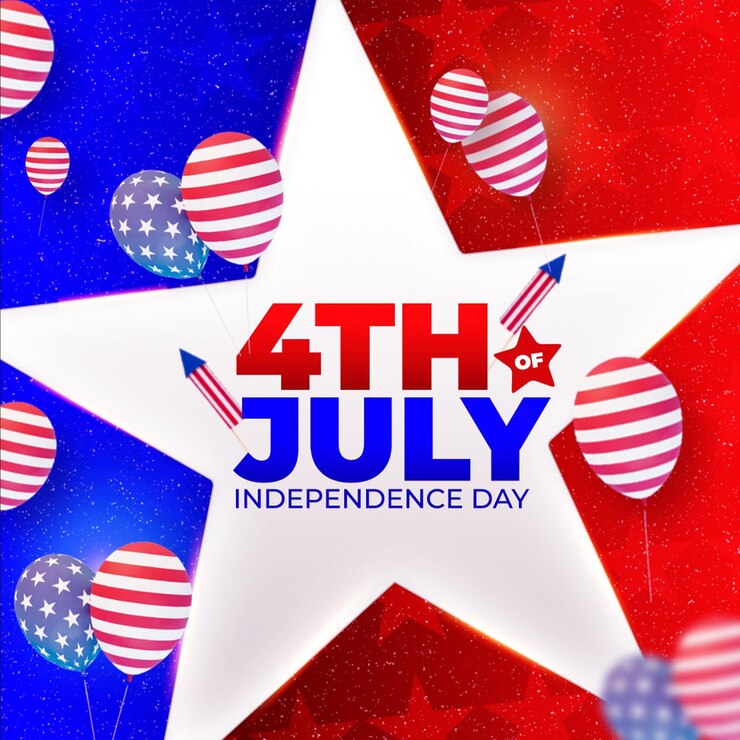 PSD 4 de julio día de la independencia de los estados unidos post psd
