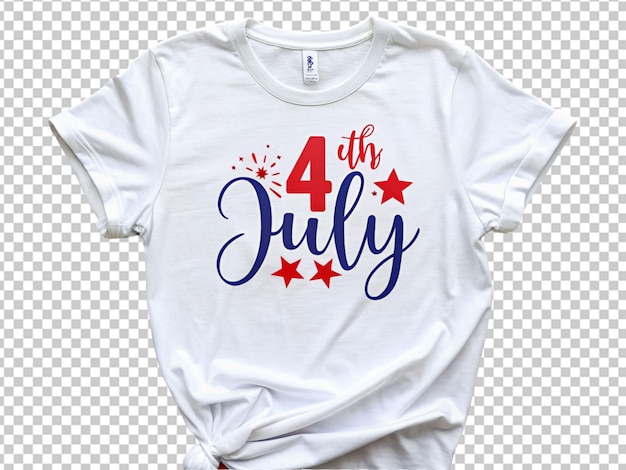 PSD 4 de julio feliz día de la independencia diseño de camiseta