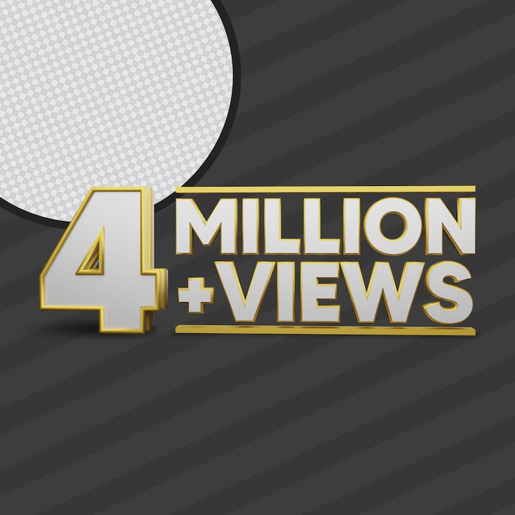 4 millones de vistas 3d render
