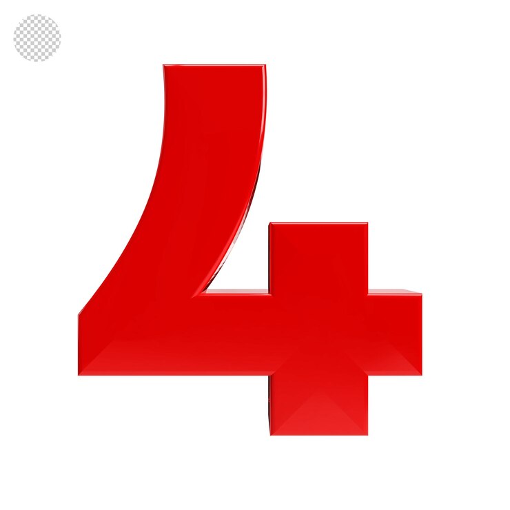 PSD 4 nummer 3d