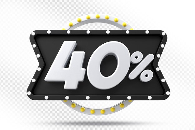 40 por ciento de descuento en Black Label 3D