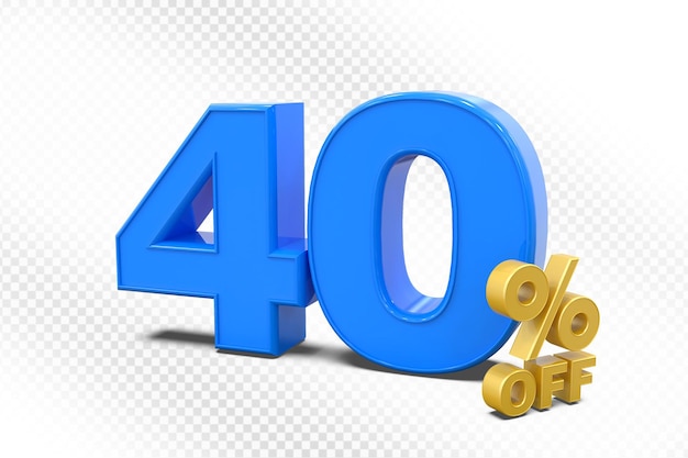 El 40 por ciento de descuento en la promoción de ventas de Blue 3D