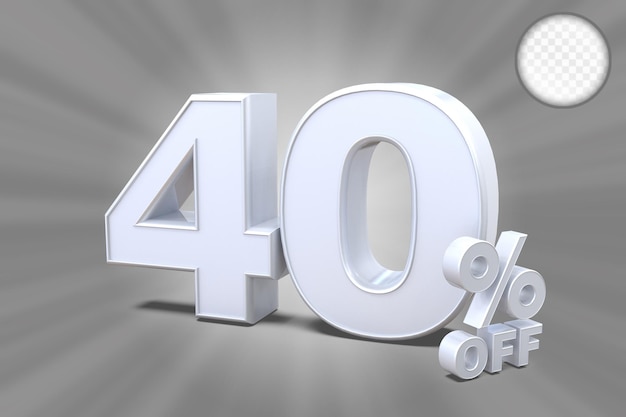 40% de descuento en la venta de plata 3D