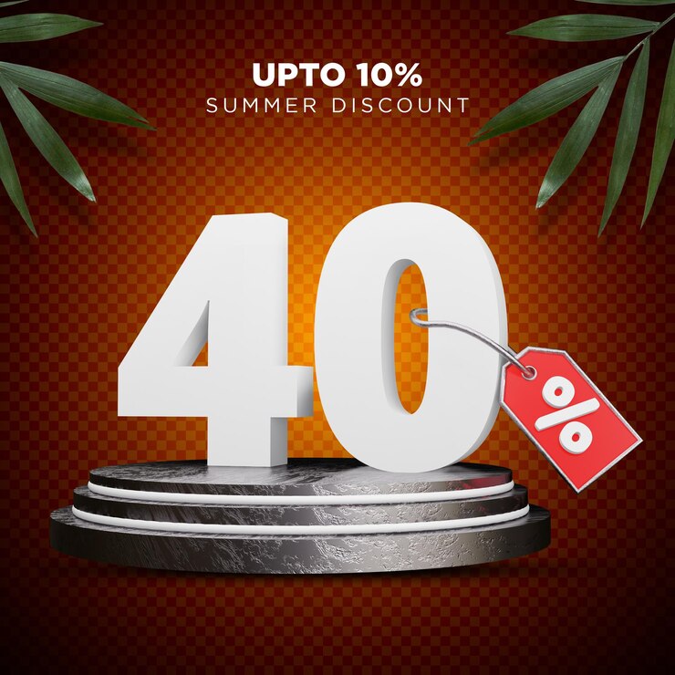 40% di sconto Estate 3D Design