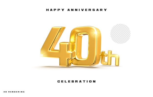 40 glückliche Jubiläumsfeier