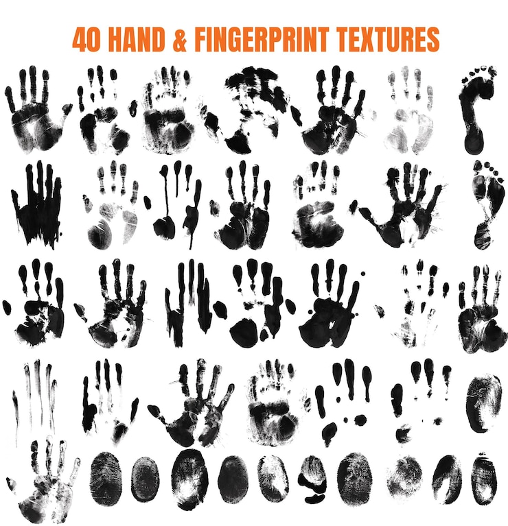 PSD 40 handprint amp fingerprint textures