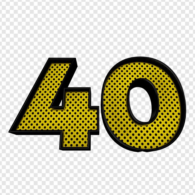 40 Noir Jaune