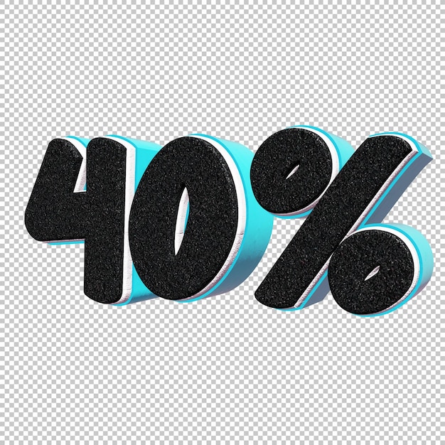 40 Prozent 3D-Rendering