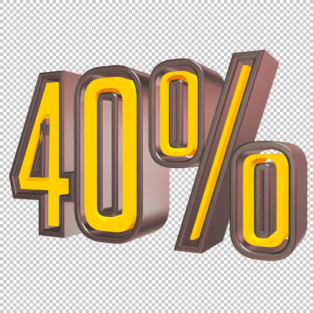 40 Prozent 3D-Rendering