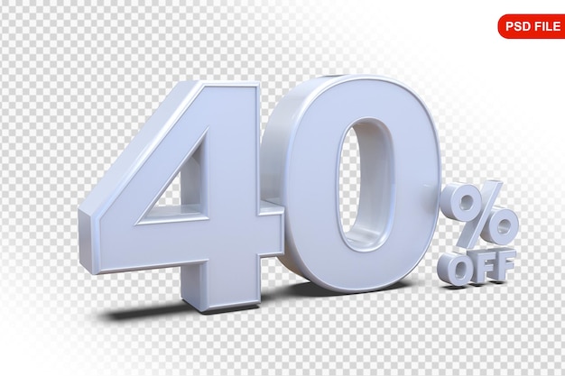 40 Prozent Angebot in 3D