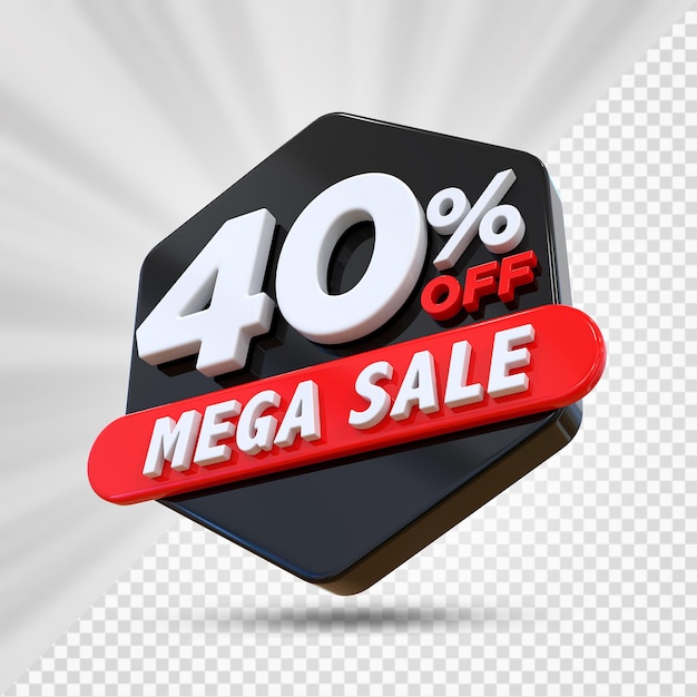 40 Prozent Mega-Verkauf auf 3D-Rendering