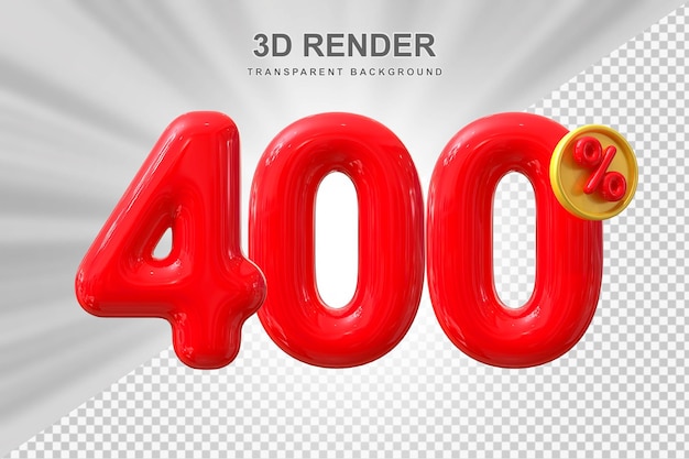 PSD 400% de desconto em 3d