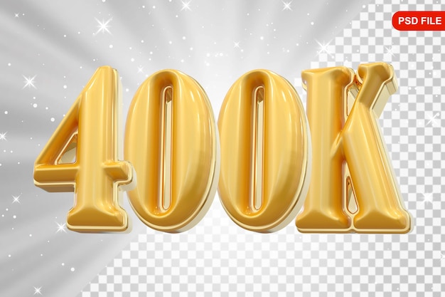400K Sigue Número de Oro Gracias por seguir