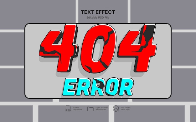 404 Fehlertexteffekt