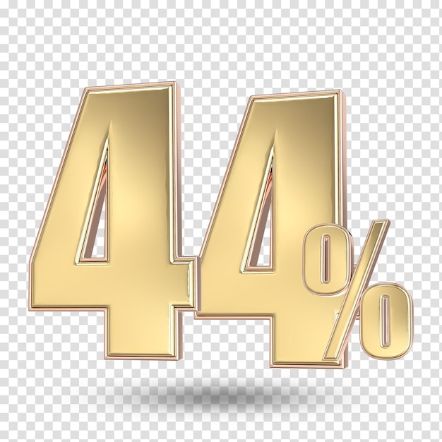 44 Numéro D'or Rendre En 3d