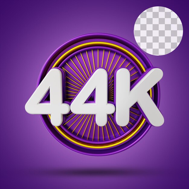 44k numerisch mit Bühnen-3D-Rendering
