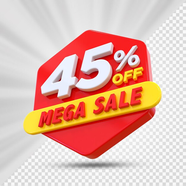 45 por ciento de descuento en Mega Render 3D