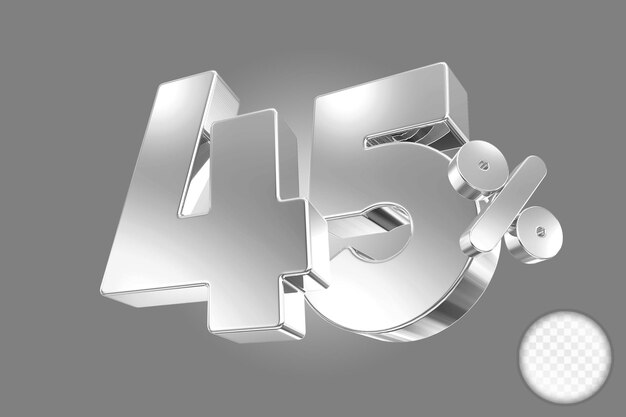 45 por ciento de descuento en plata 3D