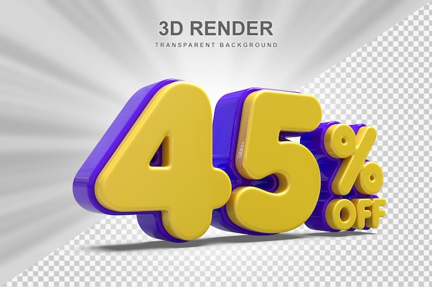 45 Prozent Angebot im 3D-Rendering