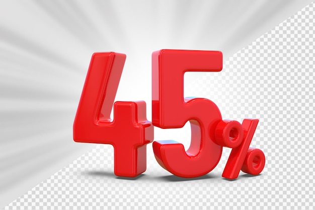 45 prozent angebot in 3d-rendering