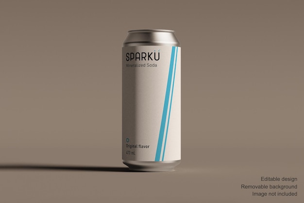 473 ml 16oz Silberdose mit Etikett FRONT