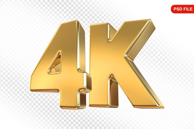 4K Follow Numero d'oro Grazie per il seguito