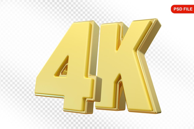 4K Follow Número de Ouro Obrigado por seguir