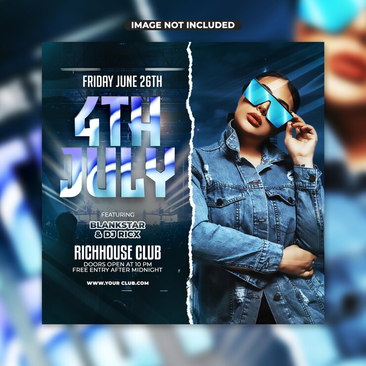 PSD 4th of july flyer