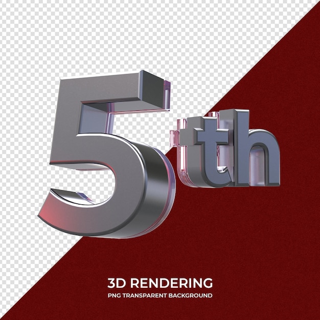 PSD 5. 3d-rendering transparenter hintergrund