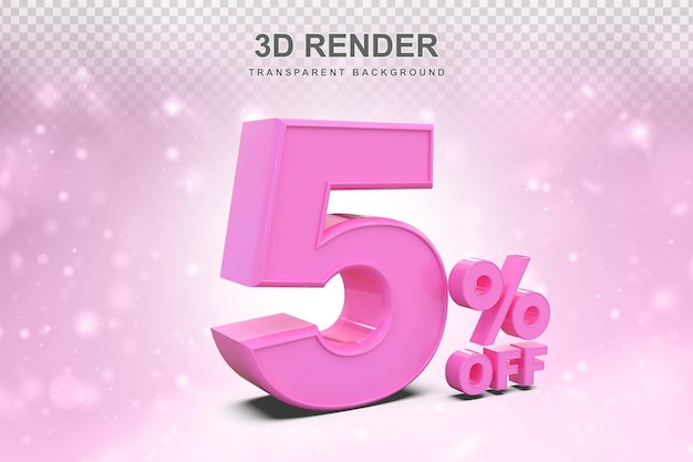 5% de descuento promocional en 3D