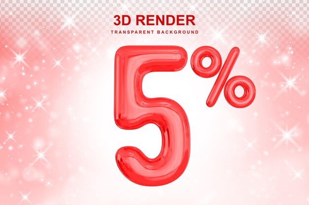 5 percento di sconto promozionale in Balloon 3D