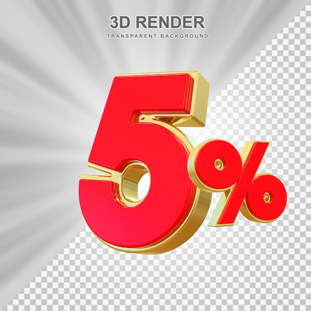 5 Prozent Rabatt auf Red Number