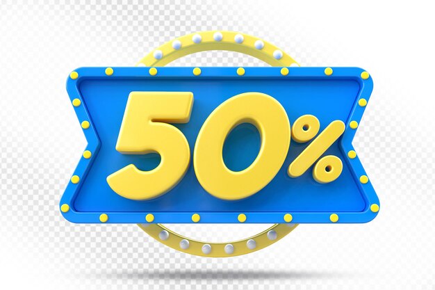 El 50 por ciento de descuento Blue Label 3D