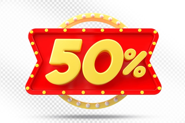 El 50 por ciento de descuento Red Label 3D
