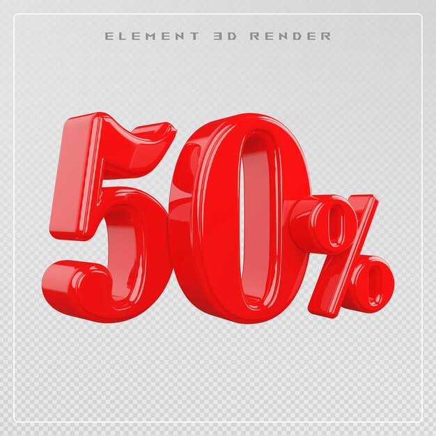 El 50 por ciento de descuento.