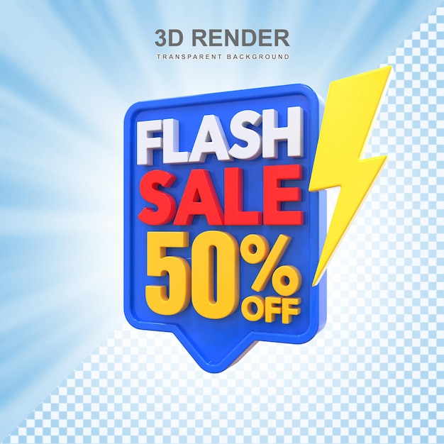 50% de desconto no rótulo 3d