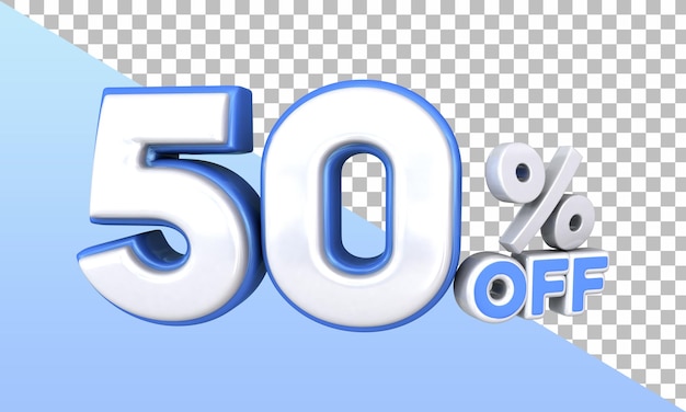 50% de descuento en el precio de venta 3D para la composición