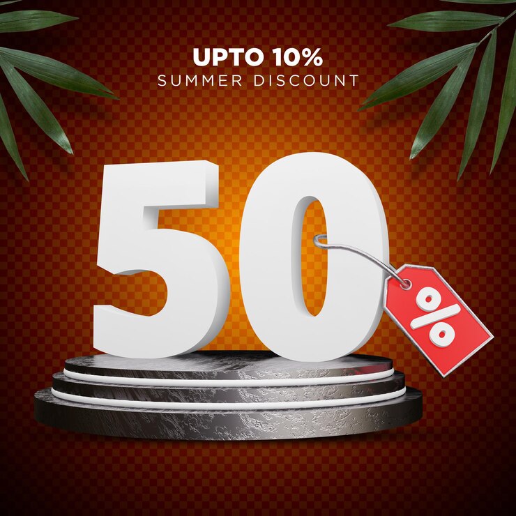 50% di sconto Estate 3D Design