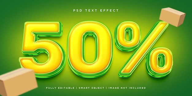 50 efecto de texto de estilo 3d