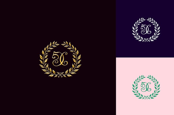 PSD 50-jähriges monogramm-logo mit miteinander verbundenen initialen su vector abstract design collections